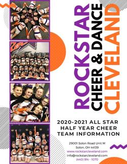 2020-2021 ALL STAR HALF YEAR CHEER TEAM INFORMATION