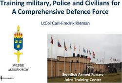 TRAINING MILITARY, POLICE AND CIVILIANS FOR A COMPREHENSIVE DEFENCE FORCE - LTCOL CARL-FREDRIK KLEMAN - ASP EVENTS