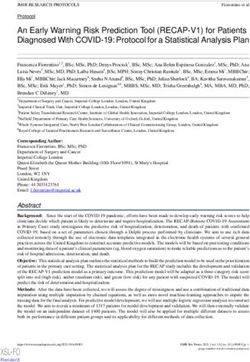 An Early Warning Risk Prediction Tool (RECAP-V1) for Patients Diagnosed With COVID-19: Protocol for a Statistical Analysis Plan
