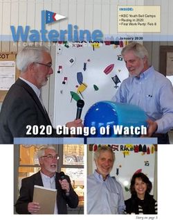 2020 Change of Watch - KEOWEE SAILING CLUB