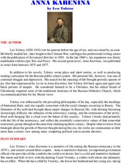 ANNA KARENINA by Leo Tolstoy