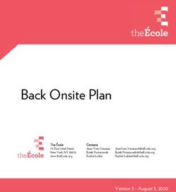 Plan de retour à l'école - Back Onsite Plan - The École