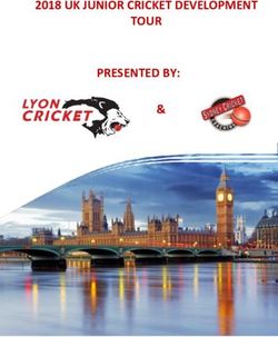 2018 UK JUNIOR CRICKET DEVELOPMENT TOUR PRESENTED BY: Chilli Websites