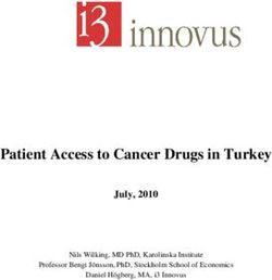 Patient Access to Cancer Drugs in Turkey - July, 2010