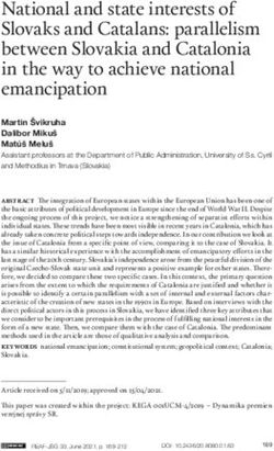 National and state interests of Slovaks and Catalans: parallelism between Slovakia and Catalonia in the way to achieve national emancipation - Dialnet