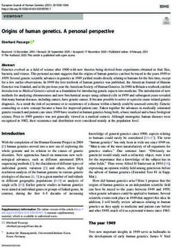 Origins of human genetics. A personal perspective - Nature