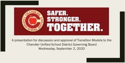 A presentation for discussion and approval of Transition Models to the Chandler Unified School District Governing Board Wednesday, September 2 ...