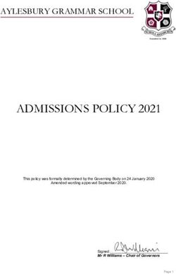 ADMISSIONS POLICY 2021 - AYLESBURY GRAMMAR SCHOOL