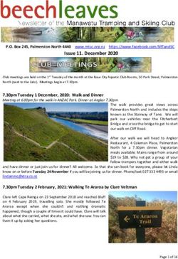 Issue 11. December 2020 - Manawatu Tramping and Skiing Club