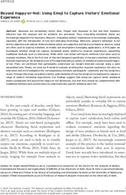 ARTICLE Beyond Happy-or-Not: Using Emoji to Capture Visitors' Emotional Experience