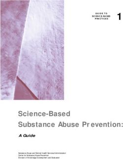 Science-Based Substance Abuse Prevention: A Guide - PRACTICES