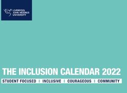 THE INCLUSION CALENDAR 2022