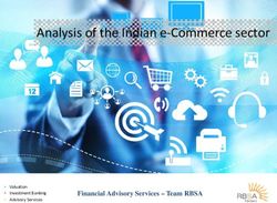 Analysis of the Indian e Commerce sector - Financial Advisory Services - Team RBSA - RBSA Advisors