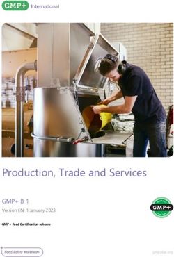Production, Trade and Services - GMP+ B 1 Version EN: 1 January 2023