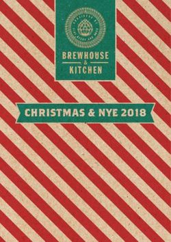 CHRISTMAS & NYE 2018 - Brewhouse & Kitchen