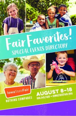 SPECIAL EVENTS DIRECTORY - Iowa State Fair