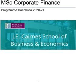 MSc Corporate Finance - Programme Handbook 2020-21 - NUI Galway