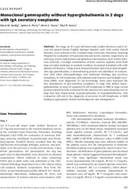 MONOCLONAL GAMMOPATHY WITHOUT HYPERGLOBULINEMIA IN 2 DOGS WITH IGA SECRETORY NEOPLASMS