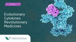 Evolutionary Cytokines Revolutionary Medicines - Q2, 2021 - Lorem ipsum dolor sit amet, consectetur adipiscing elit1 - Investor ...
