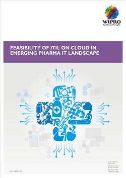 FEASIBILITY OF ITIL ON CLOUD IN EMERGING PHARMA IT LANDSCAPE