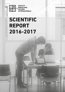 SCIENTIFIC REPORT 2016-2017 - Institut Barcelona d'Estudis ...