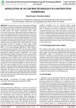 APPLICATION OF 4D CAD BIM TECHNOLOGY IN CONSTRUCTION SCHEDULING - irjet