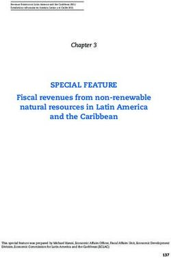 SPECIAL FEATURE Fiscal revenues from non-renewable natural resources in Latin America and the Caribbean