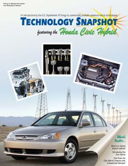 What's Inside... What Is a Hybrid Electric Vehicle? Introducing the Civic Hybrid How Does the Civic Hybrid Compare with Conventional Vehicles?