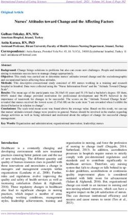 Nurses' Attitudes toward Change and the Affecting Factors