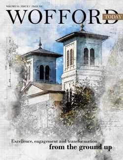 WOFFORD - from the ground up - TODAY - Wofford College