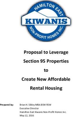 Proposal to Leverage Section 95 Properties to Create New Affordable Rental Housing - Prepared by: Meetings