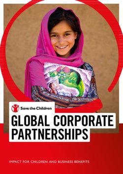 GLOBAL CORPORATE PARTNERSHIPS - IMPACT FOR CHILDREN AND BUSINESS BENEFITS - Save the Children International
