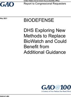 BIODEFENSE DHS Exploring New Methods to Replace BioWatch and Could Benefit from Additional Guidance - Report to Congressional Requesters