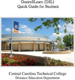 CENTRAL CAROLINA TECHNICAL COLLEGE - DESIRE2LEARN (D2L) QUICK GUIDE FOR STUDENTS - DISTANCE EDUCATION DEPARTMENT
