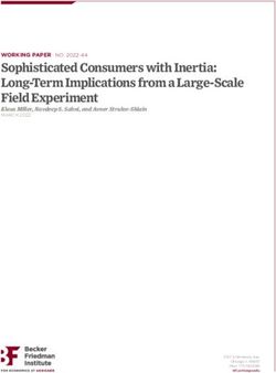 Sophisticated Consumers with Inertia: Long-Term Implications from a Large-Scale Field Experiment - Klaus Miller, Navdeep S. Sahni, and Avner ...