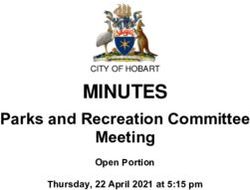 MINUTES Parks and Recreation Committee Meeting - Open Portion Thursday, 22 April 2021 at 5:15 pm - Thursday, 22 ...