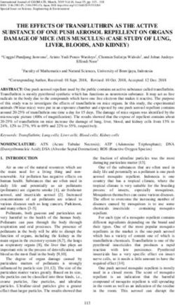THE EFFECTS OF TRANSFLUTHRIN AS THE ACTIVE SUBSTANCE OF ONE PUSH AEROSOL REPELLENT ON ORGANS DAMAGE OF MICE MUS MUSCULUS CASE STUDY OF LUNG ...