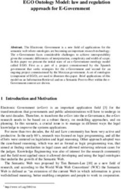EGO Ontology Model: law and regulation approach for E-Government