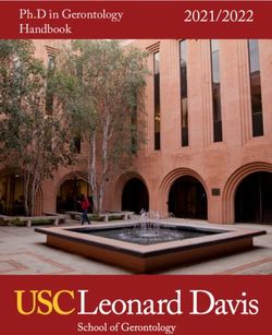 2021/2022 Ph.D in Gerontology Handbook