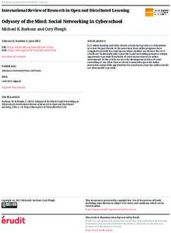Odyssey of the Mind: Social Networking in Cyberschool - Érudit
