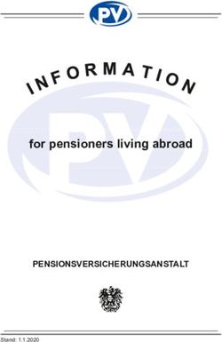 For pensioners living abroad - PENSIONSVERSICHERUNGSANSTALT