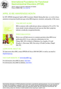 APRIL IS IBS AWARENESS MONTH