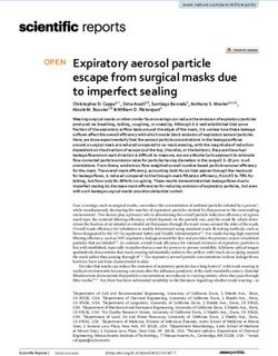 Expiratory aerosol particle escape from surgical masks due to imperfect sealing