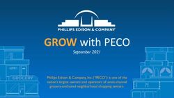 GROW with PECO September 2021 - Phillips Edison & Company, Inc. ("PECO") is one of the nation's largest owners and operators of omni-channel