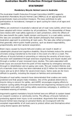 STATEMENT Australian Health Protection Principal Committee - VicRoads