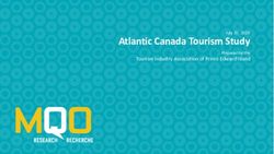 Atlantic Canada Tourism Study - Tourism Industry Association of Prince Edward Island - Tourism Industry ...