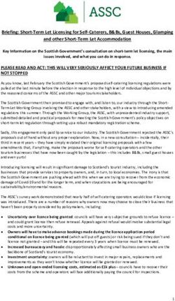 PLEASE READ AND ACT: THIS WILL VERY SERIOUSLY AFFECT YOUR FUTURE BUSINESS IF NOT STOPPED - Association of ...