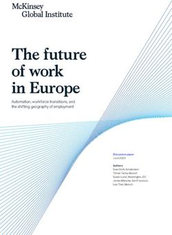 THE FUTURE OF WORK IN EUROPE - AUTOMATION, WORKFORCE TRANSITIONS, AND THE SHIFTING GEOGRAPHY OF EMPLOYMENT - MCKINSEY
