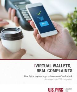 IVIRTUAL WALLETS, REAL COMPLAINTS - How digital payment apps put consumers' cash at risk An analysis of CFPB complaints - US PIRG