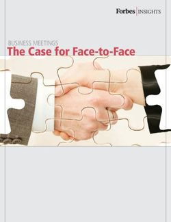 The Case for Face-to-Face - Business Meetings